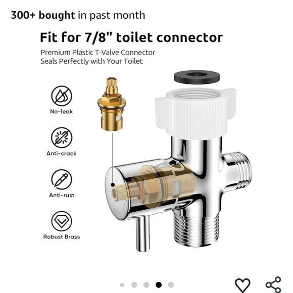 AROFA TOILET BIDET SPRAYER-HANDS FREE-HANDHELD-DUAL CONTROL ADJUST WATER FLOW - Picture 3 of 16